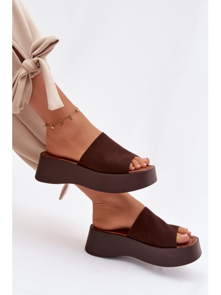 Women's Platform Sandals Chocolate Liorisse