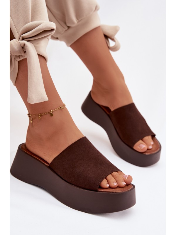 Women's Platform Sandals Chocolate Liorisse