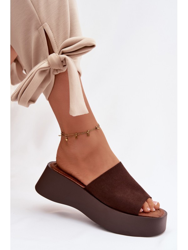 Women's Platform Sandals Chocolate Liorisse