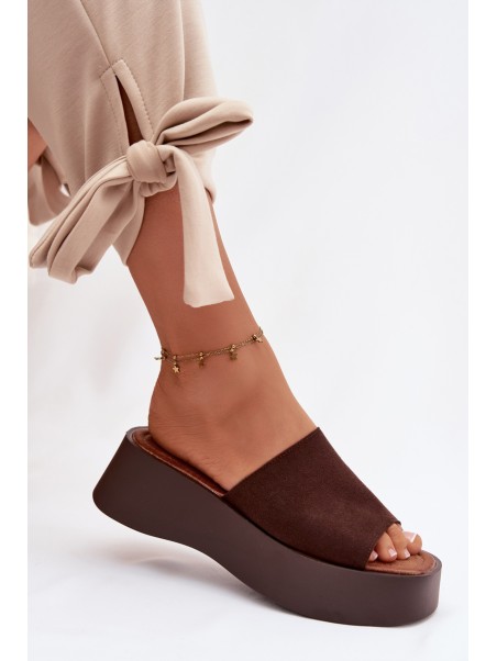 Women's Platform Sandals Chocolate Liorisse