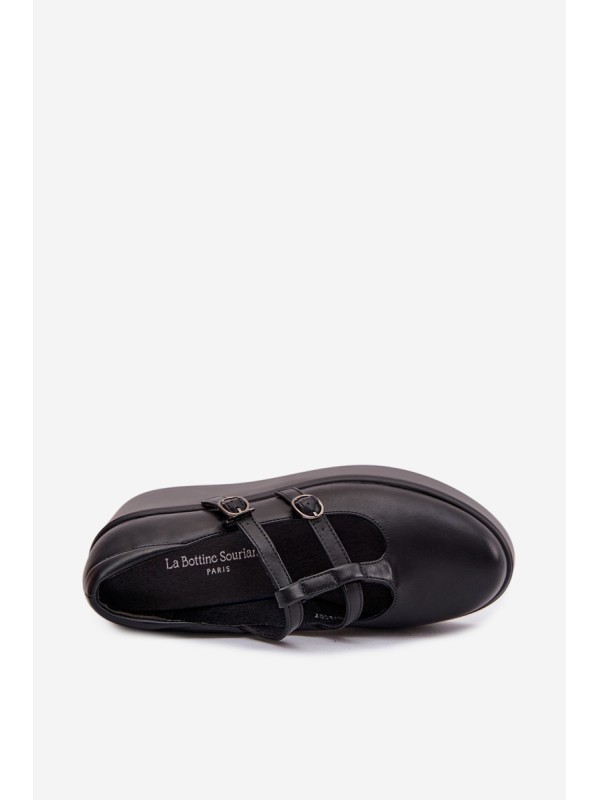 Women's Platform Shoes With Straps Black Jesivelle