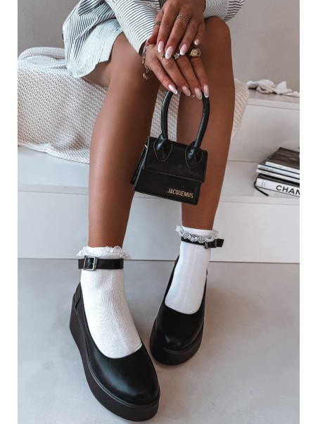 Women's Platform Shoes with Strap Black Belvissa