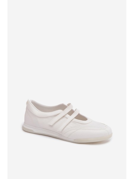 Women's Sport Ballerinas With Straps White Farvessa