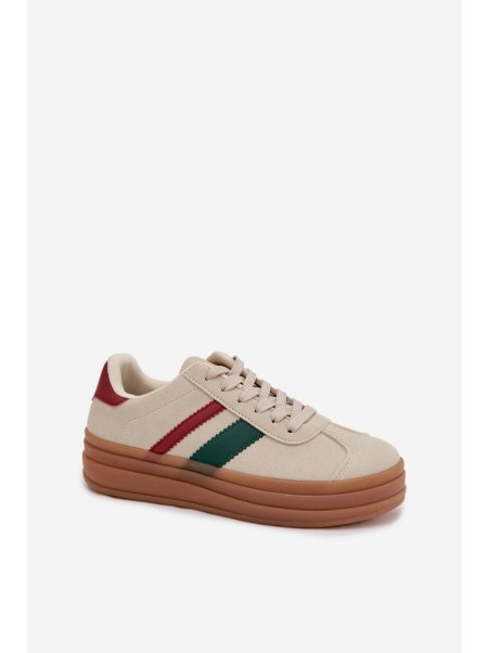 Women's Platform Sneakers Beige Janivelle