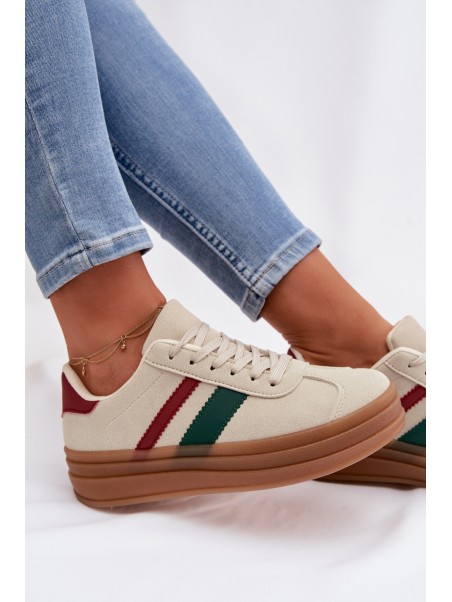 Women's Platform Sneakers Beige Janivelle