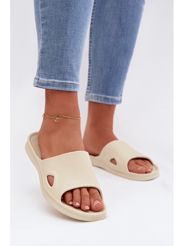 Classic Women's Beige Slides Juniria