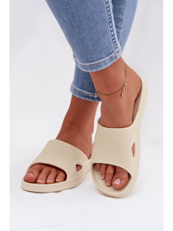 Classic Women's Beige Slides Juniria 2