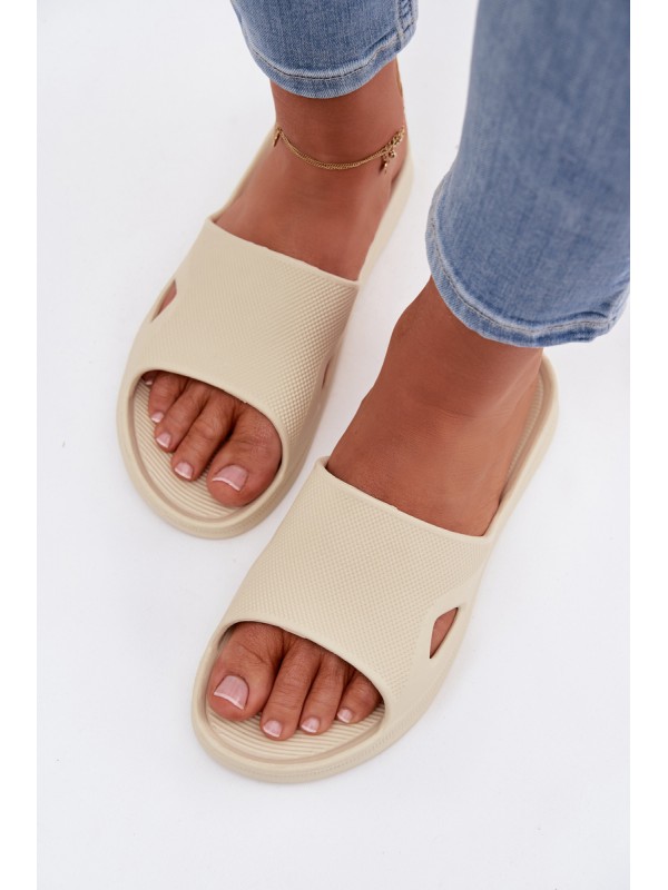 Classic Women's Beige Slides Juniria