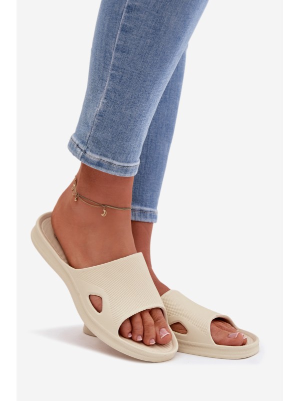Classic Women's Beige Slides Juniria