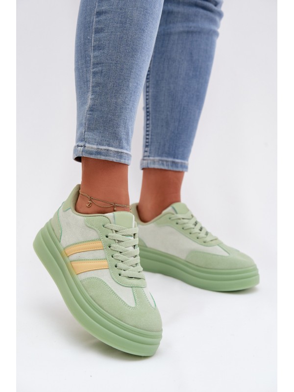 Women's Platform Sneakers Green Galleria 2