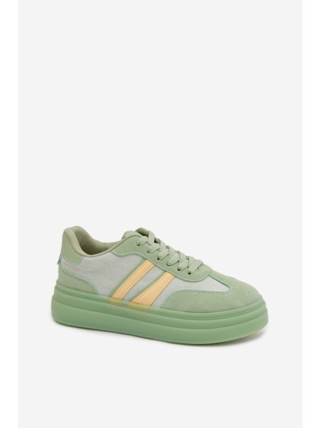 Women's Platform Sneakers Green Galleria