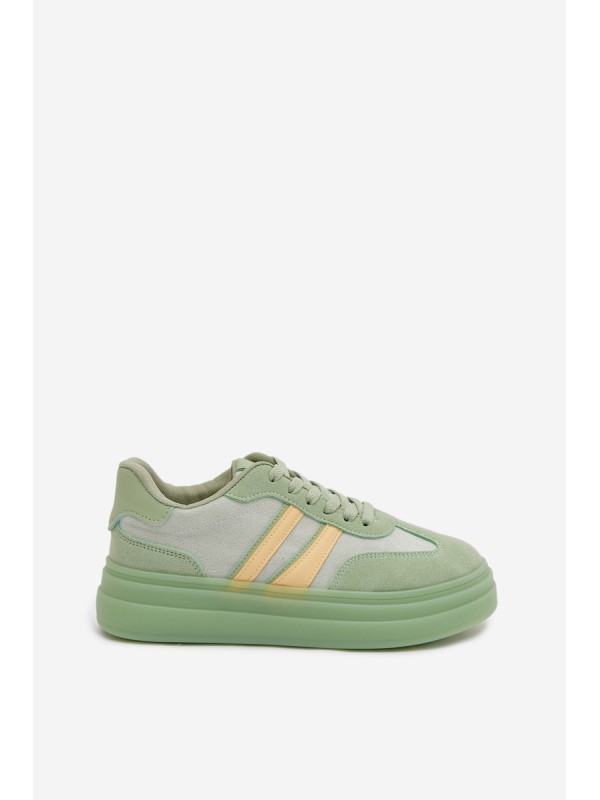 Women's Platform Sneakers Green Galleria