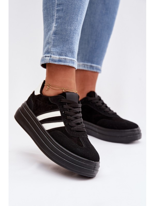 Women's Platform Sneakers Black Galleria