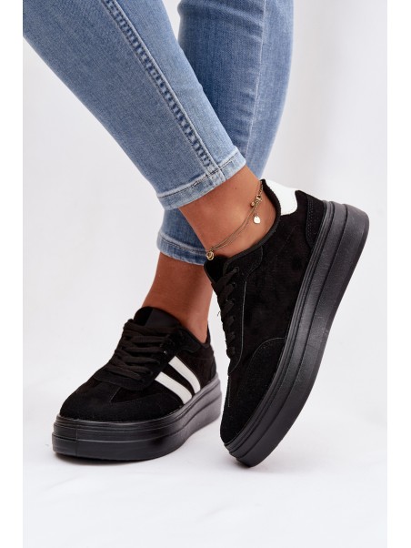 Women's Platform Sneakers Black Galleria