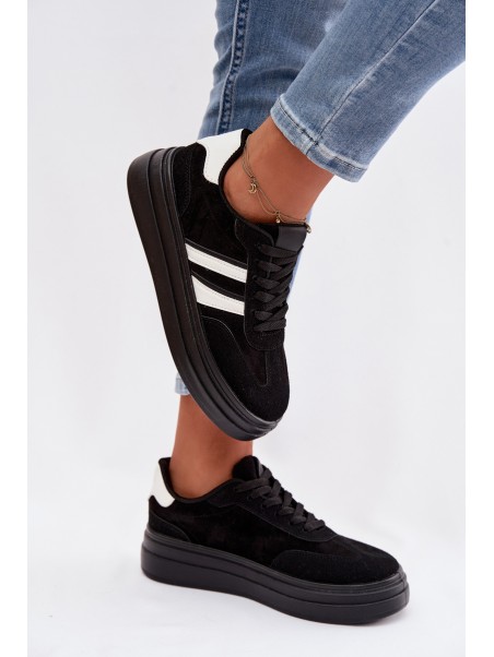 Women's Platform Sneakers Black Galleria