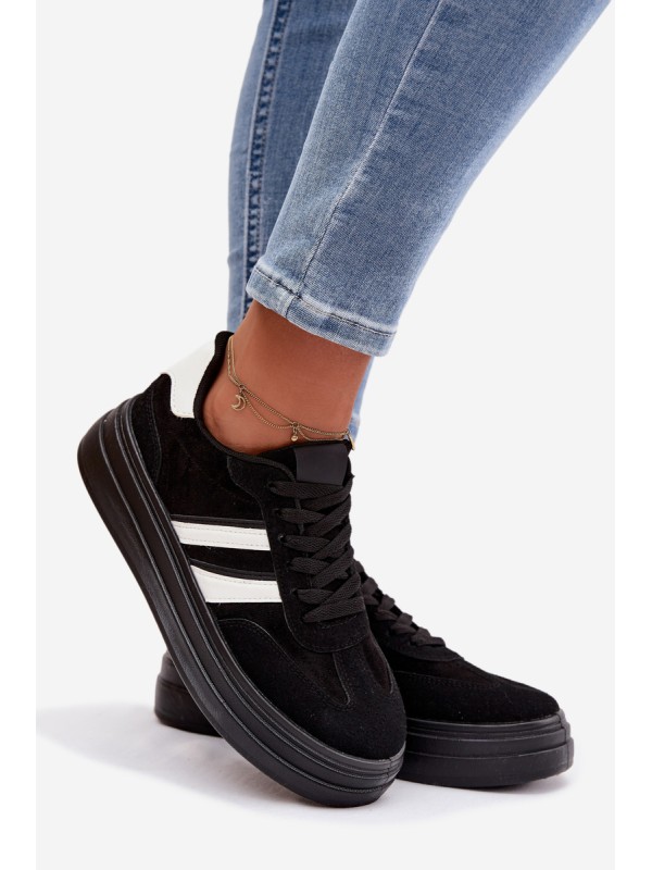 Women's Platform Sneakers Black Galleria