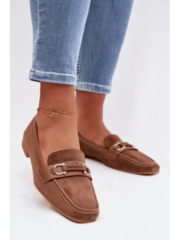 Women's Loafers Brown Evelora with Decorative Element 2