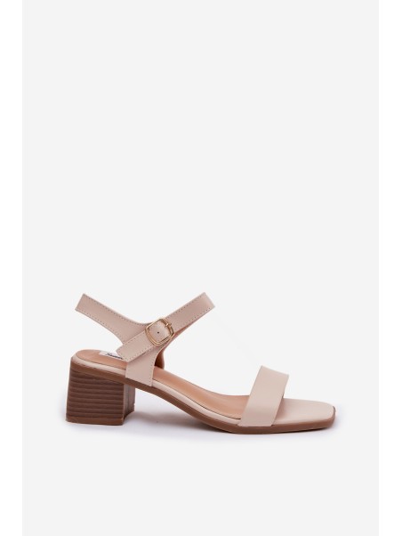 Women's Eco Leather Wedge Sandals Beige Sabela