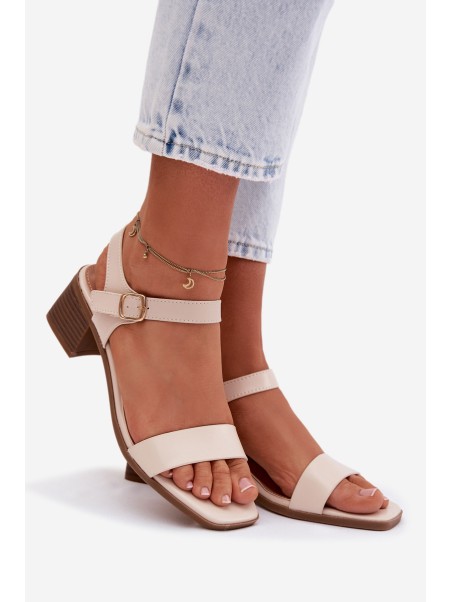 Women's Eco Leather Wedge Sandals Beige Sabela