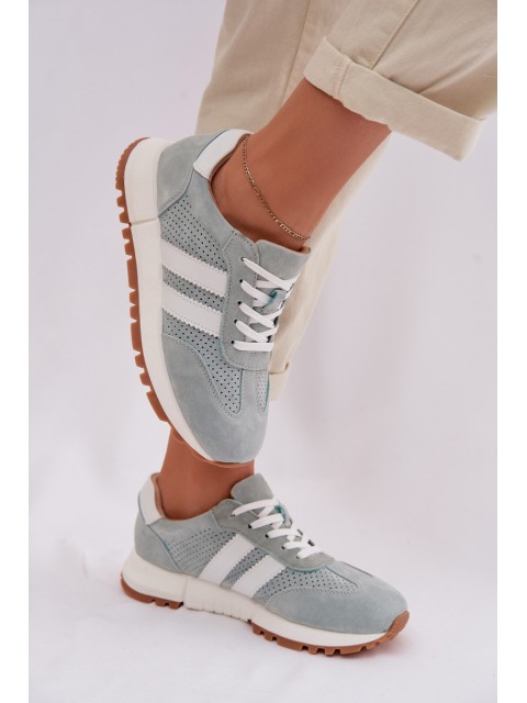 Women's Sneakers Made of Natural Suede Mint Marceline 2
