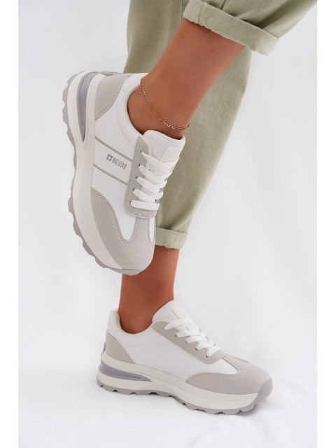 Women's Sneakers Sports Shoes Big Star TT274879 HI-POLY SYSTEM White-Gray