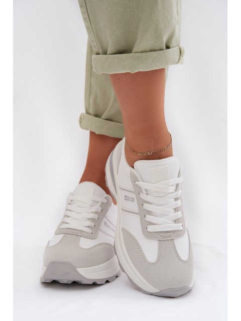 Women's Sneakers Sports Shoes Big Star TT274879 HI-POLY SYSTEM White-Gray 2