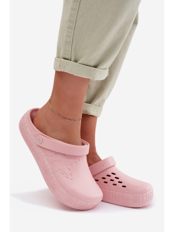 Women's Foam Chodaki Slides Big Star TT274A080 Pink