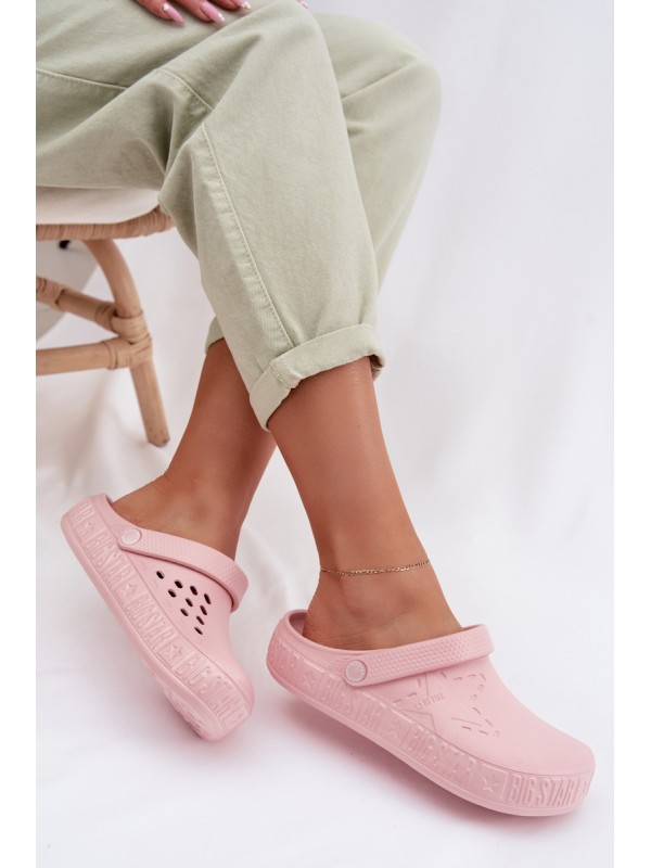 Women's Foam Chodaki Slides Big Star TT274A080 Pink