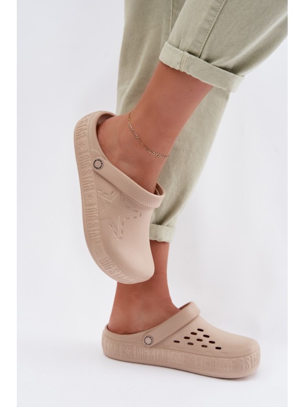 Women's Foam Clogs Big Star TT274A083 Beige