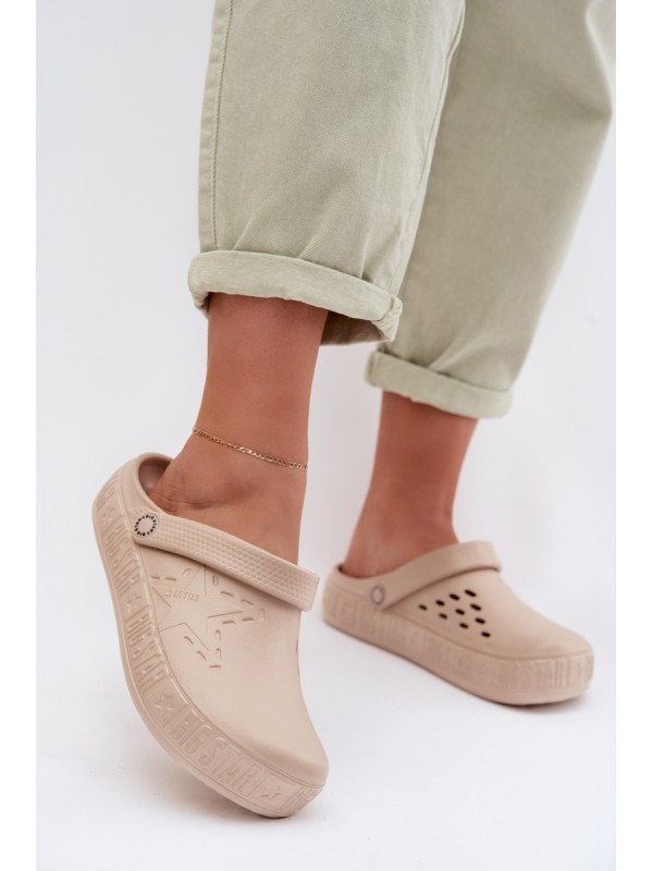 Women's Foam Clogs Big Star TT274A083 Beige