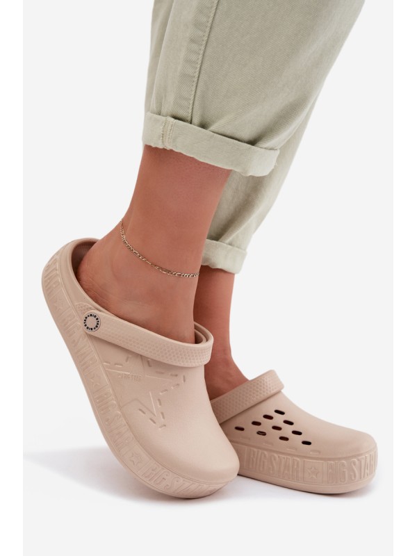 Women's Foam Clogs Big Star TT274A083 Beige