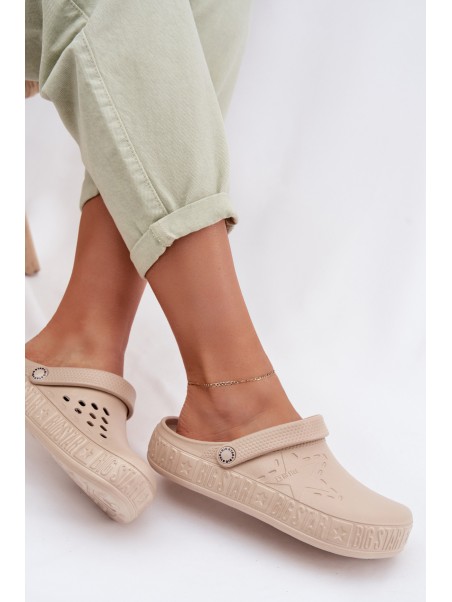 Women's Foam Clogs Big Star TT274A083 Beige
