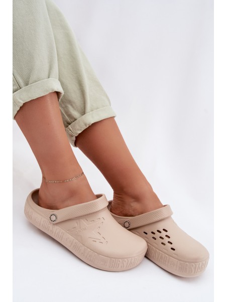 Women's Foam Clogs Big Star TT274A083 Beige