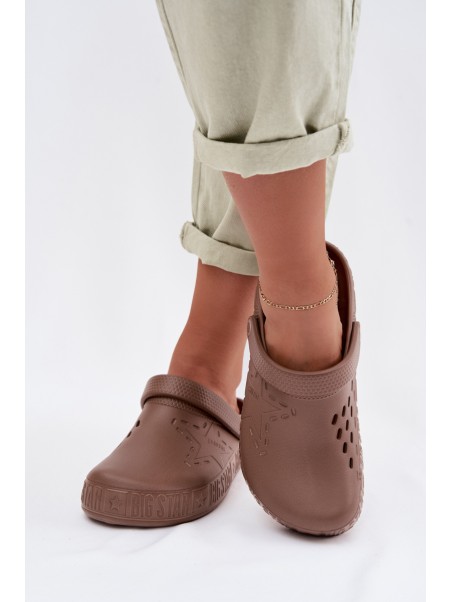Women's Foam Chodaki Slides Big Star TT274A085 Brown