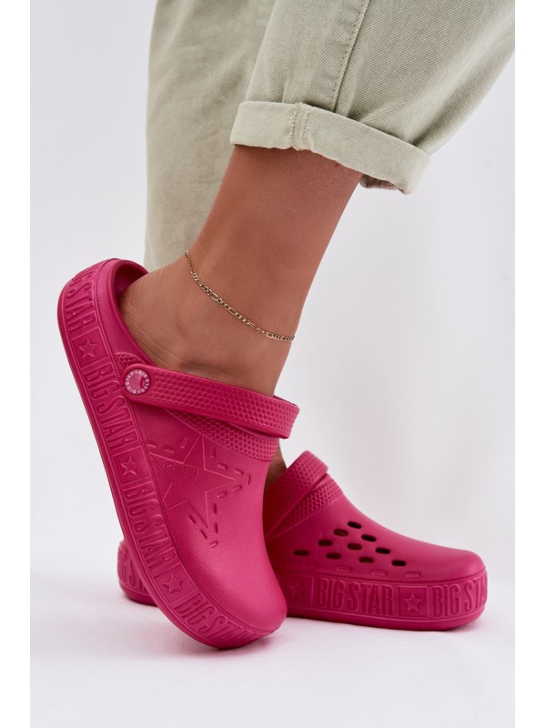 Women's Foam Clogs Big Star TT274A082 Fuchsia