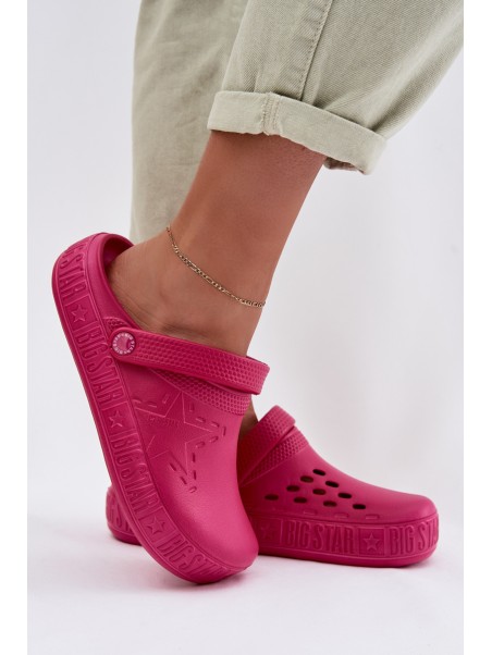 Women's Foam Clogs Big Star TT274A082 Fuchsia