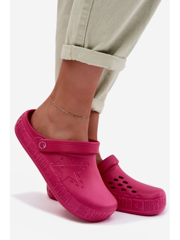 Women's Foam Clogs Big Star TT274A082 Fuchsia