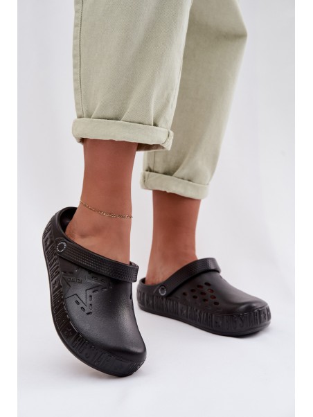 Women's Foam Chodaki Slides Big Star TT274A084 Black