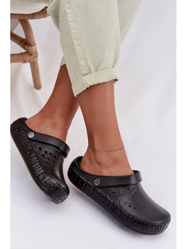 Women's Foam Chodaki Slides Big Star TT274A084 Black