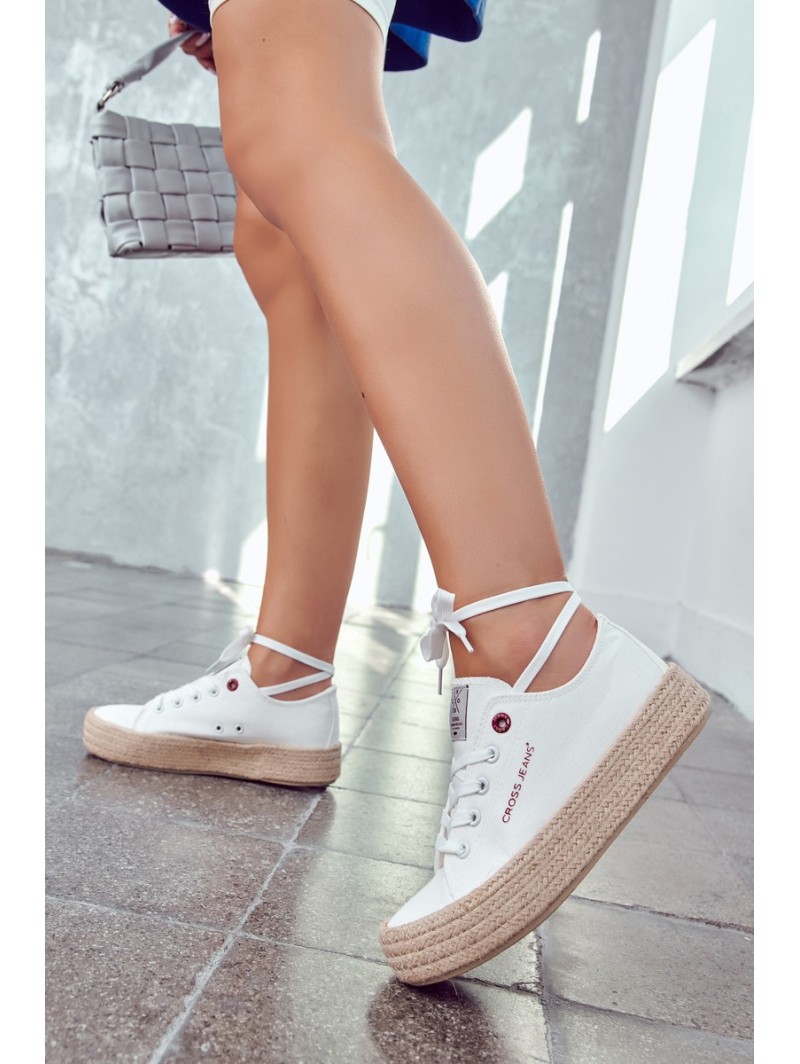 Sportiniai batai Espadrilles Cross Jeans JJ2R4005C Balta