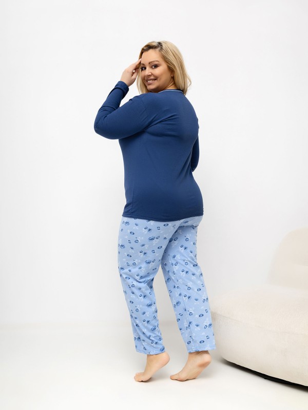 Pižama-DU-PI-FP-510.13-tamsiai mėlyna