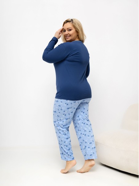 Pižama-DU-PI-FP-510.13-tamsiai mėlyna