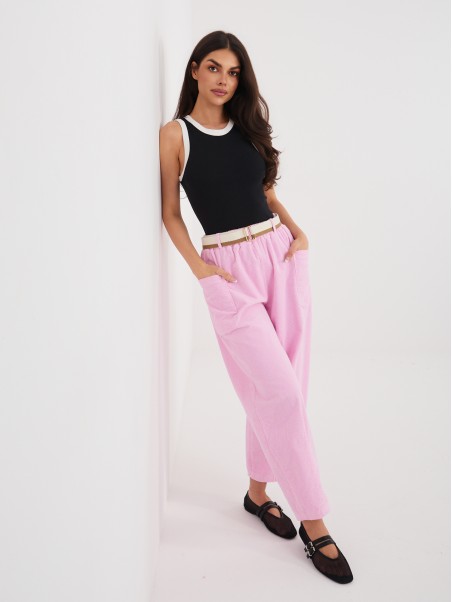 Spodnie-IT-SP-FL9665.78-jasny różowy