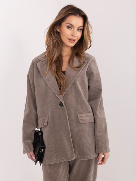 Švarkas-IT-MA-FL9958.87-tamsiai smėlio spalvos