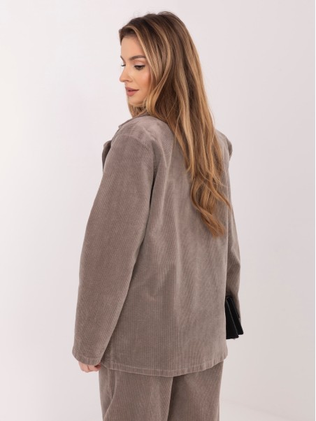 Švarkas-IT-MA-FL9958.87-tamsiai smėlio spalvos