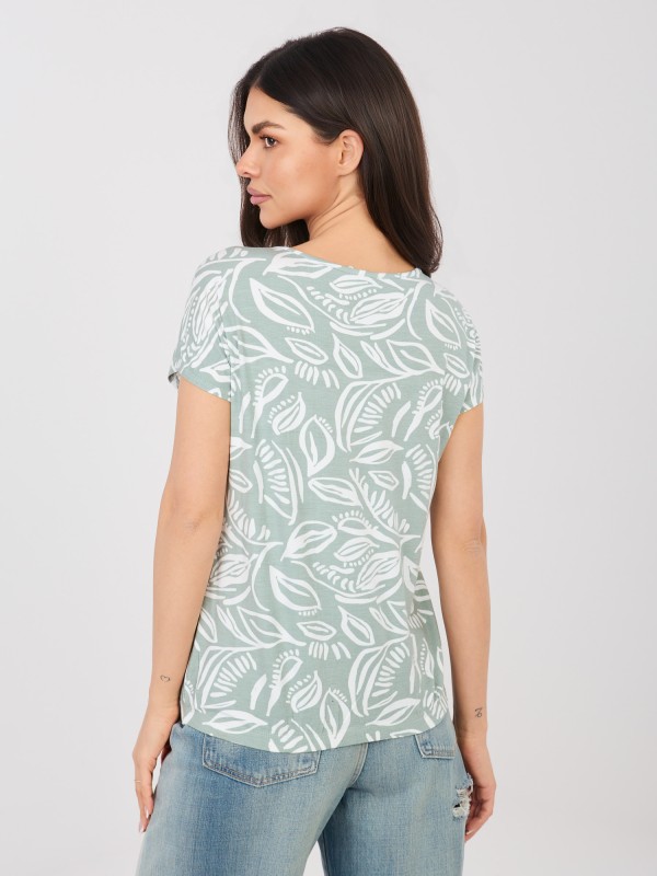 Marškinėliai-D12110M02646E-pistacijų