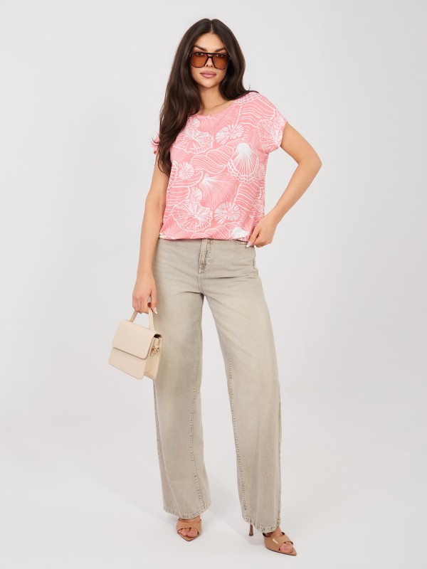 Marškinėliai-D12110M02646F-koraliniai