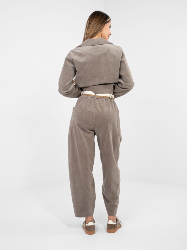 Kelnės-IT-SP-FL9665.78-tamsiai smėlio spalvos