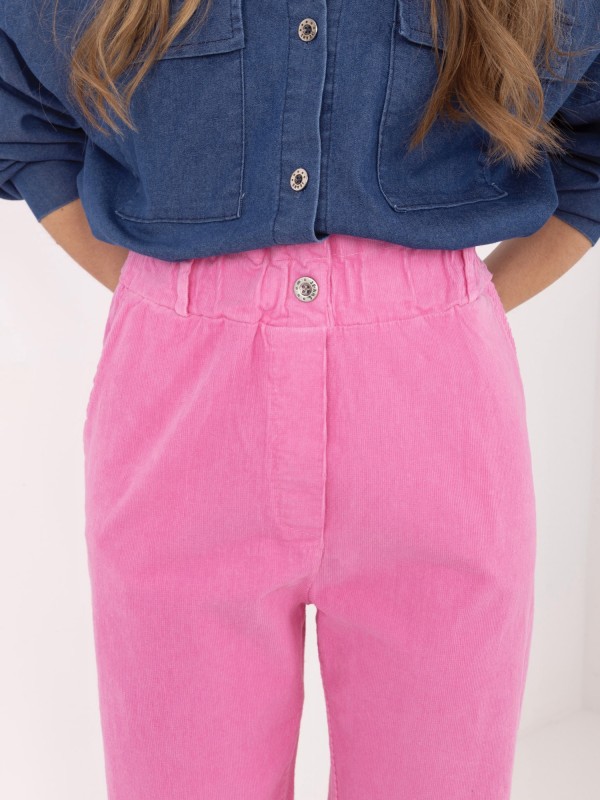 Spodnie-MI-SP-2689.47-ciemny różowy