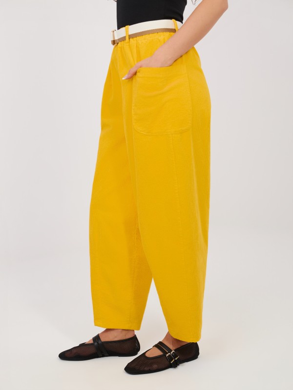 Spodnie-IT-SP-FL9665.78-żółty